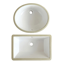 Ceramic under-table basin toilet wash basin wash basin wash basin square oval embedded wash basin single basin