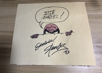 Stan Lee Spiderman autographed drawing not a print copy or something this is the real thing