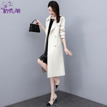 The wind coat woman with a long section 2022 This year the new advanced texture of the spring and autumn is a great coat of clothing for the early spring and the bursting of the coat.
