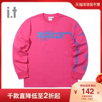 it R R G S男装圆领长袖T恤2021春季新品日常logo印花00234XG