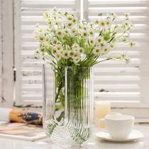  Small fresh chamomile simulation flower fake flower small daisy simulation bouquet living room decoration dining table decoration