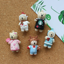 Cartoon bear pushpin studs message cork board scene Wall felt board photo wall decoration cartoon pin