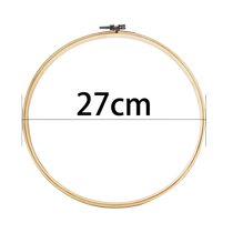27 * 27cm round bamboo embroidered with new hand DIY cross embroidered bamboo products tool embroidered stitch embroidered cross embroidered frame