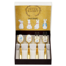Japan Peter Rabbit Peter Rabbit New spoon Fork gold and silver coffee spoon gift box