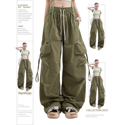 taobao agent Green jeans, pants, belt, American style