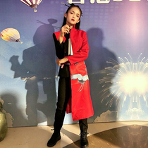 Wanjun high-end model catwalk dress national tide style suit team dress neutral suit tide suit