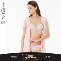 (Break Code Flush) HSIA MILK SILK LADY SLEEPING ROBE Thin Full Lace Lace sexy wedding dress Sleeping Robe Woman