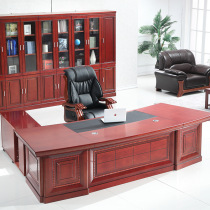 Boss office table and chair combination new Chinese solid wood boss table president desk simple modern office furniture big class