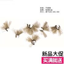 Hotel new Guangdong abstract decorative wall wall hanging sculpture soft decoration Modern simple hanging metal handwork