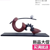 Hotel sales office model room Abstract new desktop combination sculpture Soft decoration Simple electroplated ornaments Stainless steel