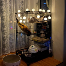  Lashige cat cage household indoor cat villa export Japan and South Korea large three-story cat house double-layer cat house