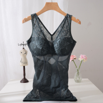 Lace bottom shaping corset body Body underwear free-to-wear bra one thin tight waist waist body shaping vest