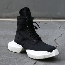 RO Horseshoe Walking Show New High Bunch Of Thick Bottom Boots Heightened Pine Pastry Version Dark Black Mid-Barrel High Heel Zipper Mens Shoes