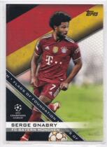 TOPPS 2021-22 Champions League Star Card FF11 Flag Teka Bayern Munich Gnabri