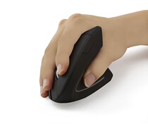Fifth generation wireless vertical mouse Grip office design Wired mouse Left hand wireless charging mouse