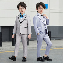 Childrens small suit Korean boy suit foreign style flower child suit baby stage catwalk show photography gown autumn