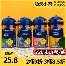 Kung Fu duckling core cod intestines baby cheese sausage nutritious meat sausage eating noodles children snacks 11