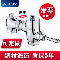  Hand-pressed flushing valve squatting toilet All copper toilet switch valve Toilet delay valve Stool squatting flushing valve