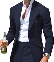 Suit suit Mens three-piece suit Spring and Autumn business slim professional formal suit mens groom best man wedding gift