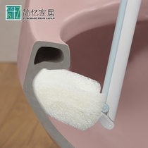 Japanese imported toilet brush does not hurt glazed surface flexible brush head toilet brush toilet interior cleaning brush set