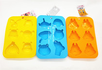 Japanese Pooh Bear Toy Story Chic and Titi three-eyed ice grid silicone steamed cake mold