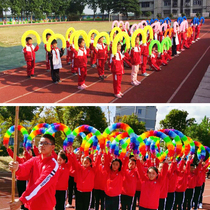 The opening ceremony of the school sports meeting entered the field.