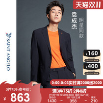 (Light dress Series) happy bird mens business leisure wool suit set single-breasted tide new suit