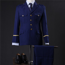 New style blue spring and autumn uniforms fire blue mens and womens coats fire suits new style uniforms