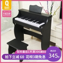 Pretty baby childrens small piano wooden electronic piano baby toy instrument Enlightenment birthday six gift 37