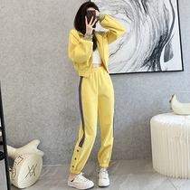 Clothing suit womens spring autumn 2022 new fashion Casual Ocean Gas Minus age Fried Street Sportswear Superior Sense Two Sets