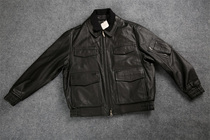 Brand new German origin POLIZEI leather jacket leather jacket with wool liner size