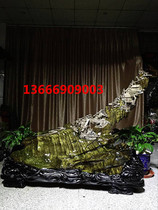 Thousand years of gloomy golden silk Nan Xiaoye Zhennan Zhiyin landscape ornaments Ebony animal crafts figure root carving