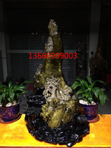 Gloomy golden nanmu ebony root carving ornaments childish children hand-carved wood carving collection cliff Cypress gift