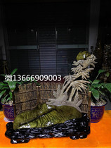 Ebony bamboo newspaper peace cliff God Maitreya Buddha birthday star Guanyin Guan Gong root carving shade wood carving pieces Guanyin