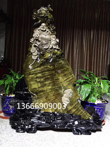 Factory straight line Ebony Jinsi Nan Guanyin Maitreya Buddha Guan Gong God of God wood carving crafts living room ornaments