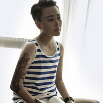 Mr. Han les chest tt summer reinforcement bandage wearing long adhesive hook vest underwear Cotton