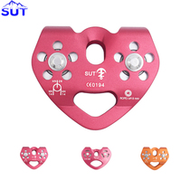 SUT special price double shaft double pulley ropeway pulley crossing pulley rope pulley steel cable pulley block adventure rescue