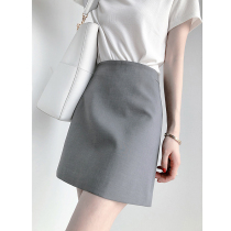 UMOOIE IS foreign AND easy TO MATCH THE GAO grade GRAY SKIRT SMALL A SLIM VERSION