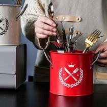 Nordic chopstick barrel Chopstick Barrel Drain hanging multifunction cutlery containing box Knife Fork Spoon Chopstick Cage chopstick cage