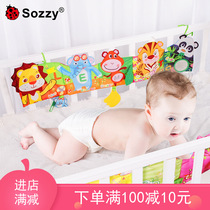 Sozzy Loudy 3 months Newborn 03 year old baby bed hanging bed around early teaching baby toy book