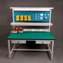 Assembly line work table Hanging board Anti-static workbench Laboratory console with socket parts tool table