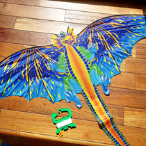 Good flying cloth kite extraordinary small size triangle fan-shaped flying dragon unicorn 8