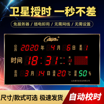 Kangba Silk digital perpetual calendar electronic clock calendar luminous 2021 new living room watch household ultra-thin wall clock