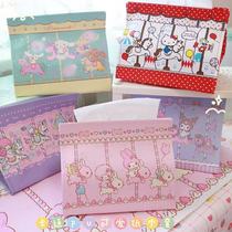 Japanese cartoon soft girl girl heart Melody pudding dog Laurel dog tissue set pumping paper box Face value storage box