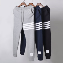 Classic TB THOM yarn-dyed cotton tow trousers casual sports trousers trend men and women couples dress Tide brand