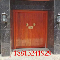 Custom Chinese style antique solid wood door Old elm door Villa rural courtyard door Retro courtyard door