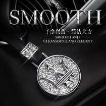 Car keychain creative leather Maserati ghibli president GT high-grade men and women set with diamond chain ring pendant