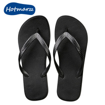 hotmarzz Black Ma 21 years of the year is wearing a couple of flip-flops men summer non-slip flat sandals trend