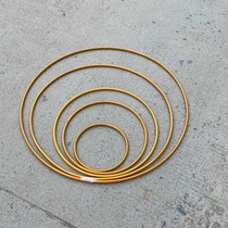 New wedding props ring iron art single pole ring line curtain ring hollow round wedding stage decoration ceiling line curtain