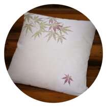 Pure white pillowcase plant knockout dye tie-dyed pillowcase parent-child diy plant dyed hand-painted graffiti Cotton